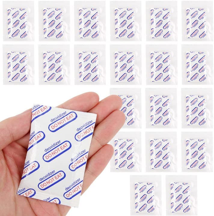 Photo 1 of 100 Count 1000cc Food Grade Oxygen Absorbers for Long-term Food Storage, Individually Wrapped Oxygen Absorbers Suitable for Mylar Bags, Individually Sealed Food Grade O2 Absorbers 1000cc (100)
