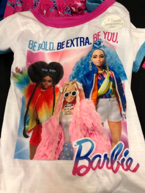 Photo 1 of Girl' Barbie 3pc Pajama SIZE S 6-6X