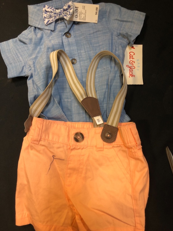 Photo 2 of Baby Boys' Chambray Top & Shorts Set - Cat & Jack Blue 0-3M