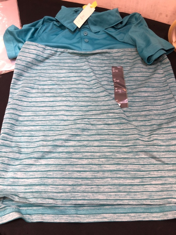 Photo 2 of Boys' Striped Golf Polo Shirt Size m