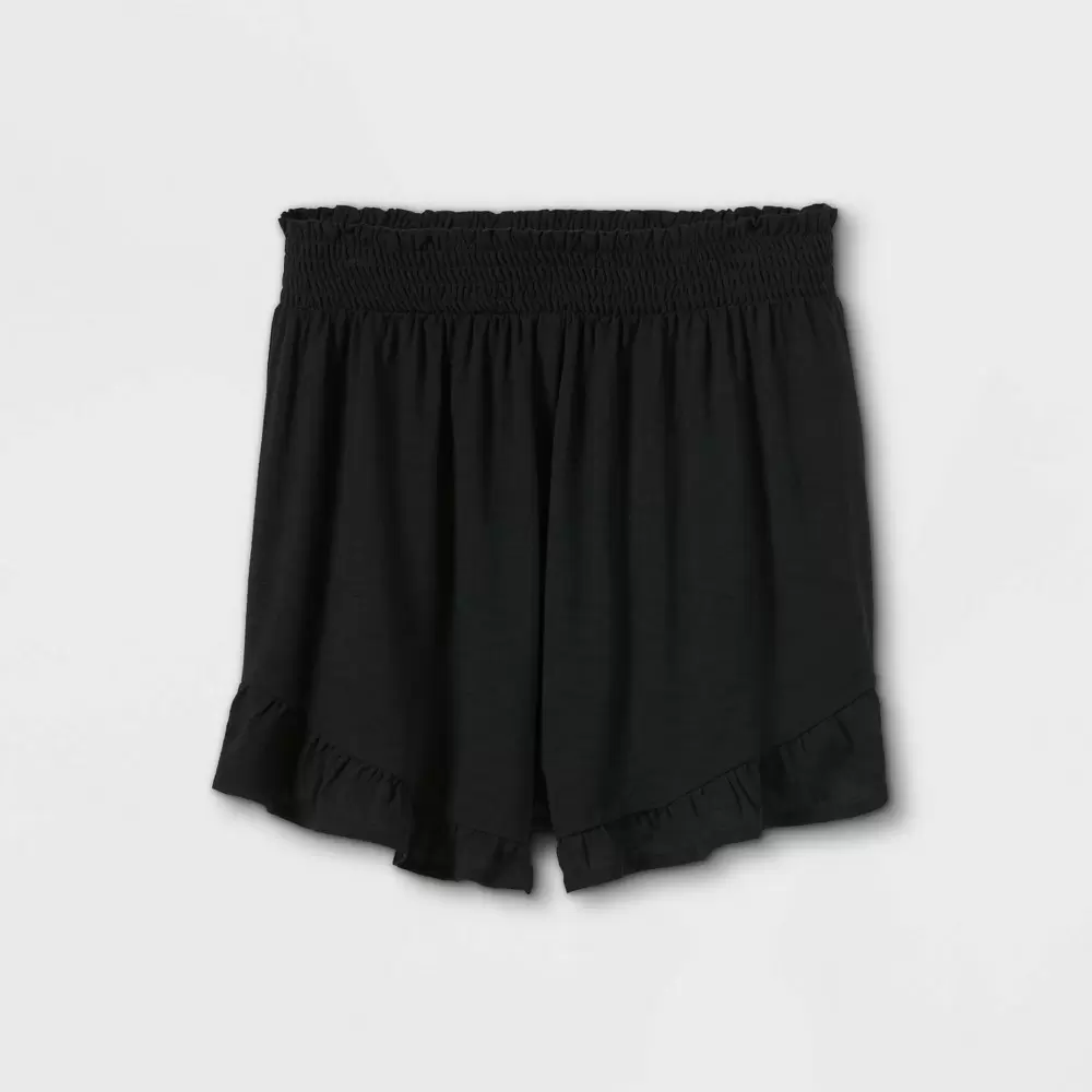 Photo 1 of Girls' Ruffle Shorts - art class Black S