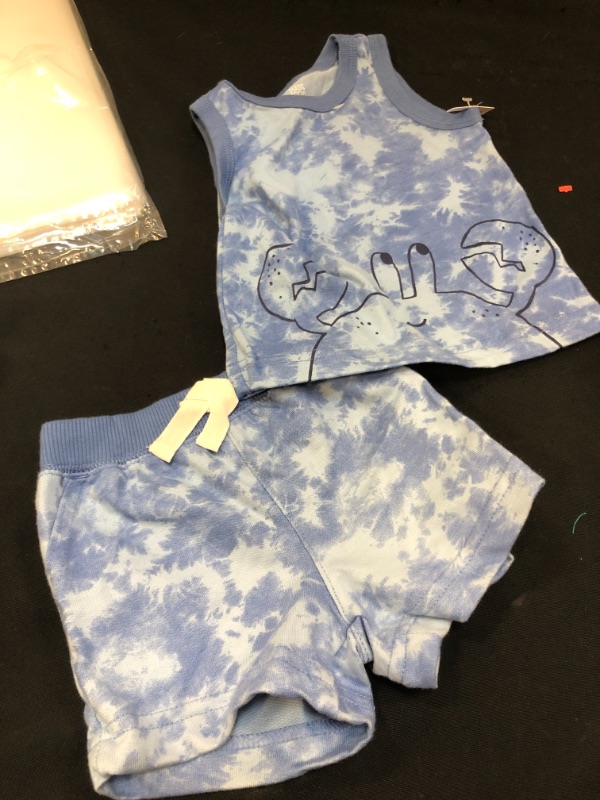 Photo 2 of Carter's Just One You Baby Boys' Crab Tie-Dye Top & Bottom Set - Blue 3M