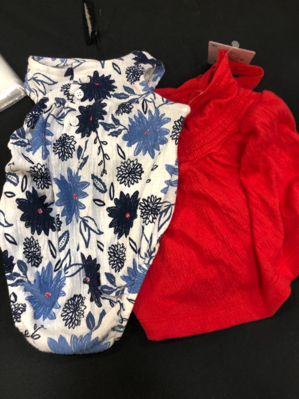 Photo 2 of Carter's Just One You Baby Girls' 2pk Floral Dress Romper - Red/Blue Newborn