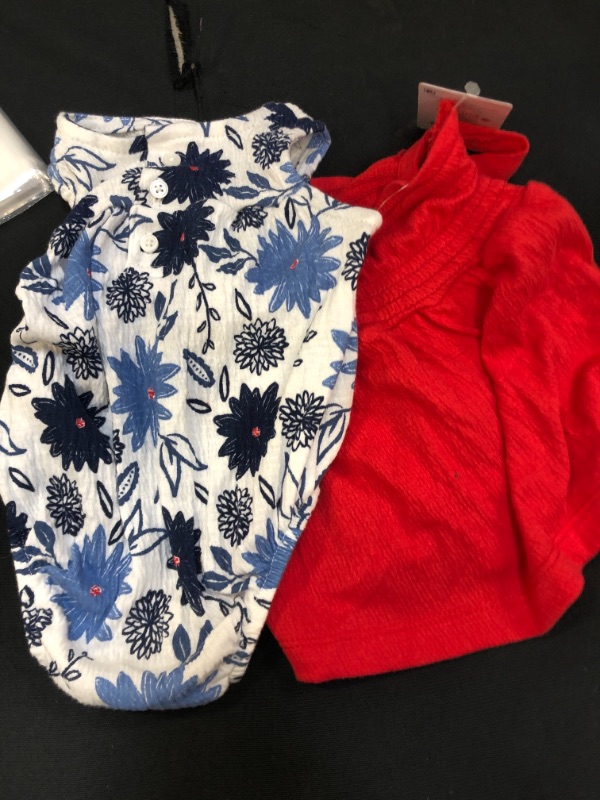 Photo 1 of Carter's Just One You Baby Girls' 2pk Floral Dress Romper - Red/Blue Newborn