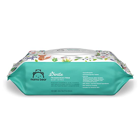 Photo 1 of Amazon Brand - Mama Bear Fragrance-Free Flushable Toddler Toilet Wipes, 