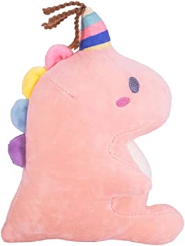 Photo 1 of Dinosaur Plush Dino Stuffed Animal Birthday for Kids Cute Soft Dino Plush Toy Pillow Home Decor (Pink, 9 Inches