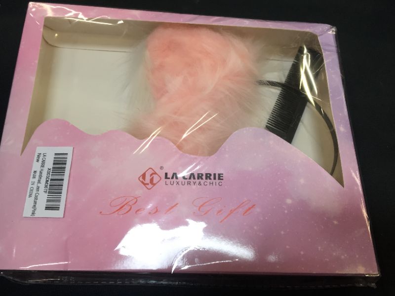 Photo 2 of LA CARRIE Handmade Wolf Cat Fox Faux Fur Furry Ears Headwear Party Cosplay Halloween Costume
