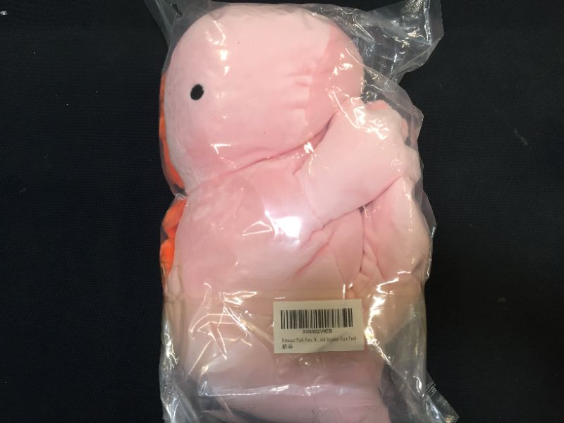 Photo 1 of dinosaur plush toy pink