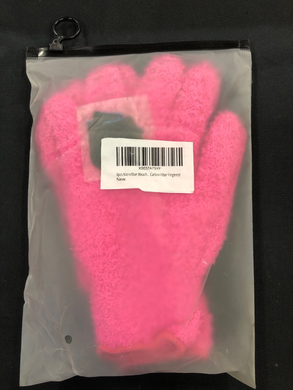 Photo 2 of 2 Pairs Microfiber Hair Dye Gloves, Fuzzy Gloves for Hair Salon Supplies, Hairstylist Reusable Microfiber Hair Color Mitt, Washable Cleaning Mittens for Kitchen House Cleaning

