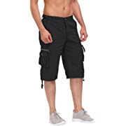 Photo 1 of ESTRIVER Mens 3/4 Cargo Shorts Flat Front Outdoor Casual Sport Short Sz 30