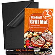 Photo 1 of [Thickness UP]HEADMALL Grill Mat, Thickest 600 Degrees BBQ Grill Ma