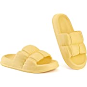 Photo 1 of Cloud Yellow Slides Sandals for Women Men Couple Valentines Cozy Sz XL