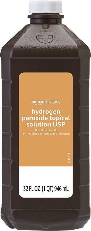 Photo 1 of Amazon Basics Hydrogen Peroxide Topical Solution USP, 32 fluid ounce, Pack of 1
EXP 06/09/2025