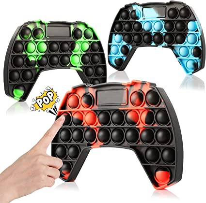 Photo 1 of 3 PACK BOYS FIDGET PUSH BUBBLE SENSORY TOYS, GAMER REMOTE IN 3 COLORS 