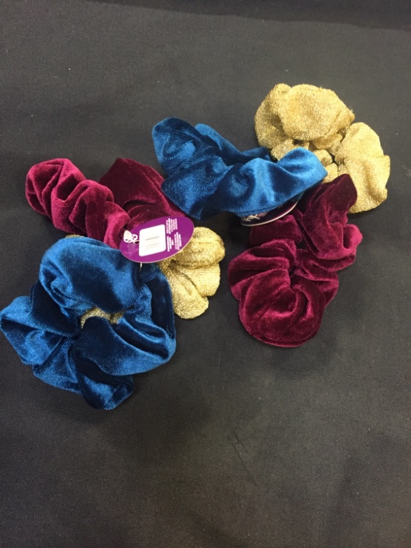 Photo 2 of 2 COUNT GOODY Holiday Ball Scrunchies Assorted, Hair Accessories for Men, Women, Boys & Girls to Style with Ease & Keep Your Hair Secured for All Hair