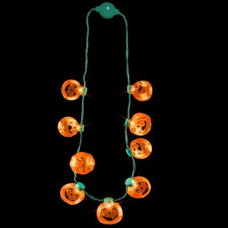 Photo 1 of 3 COUNT LED Pumpkin Necklace by Windy City Novelties