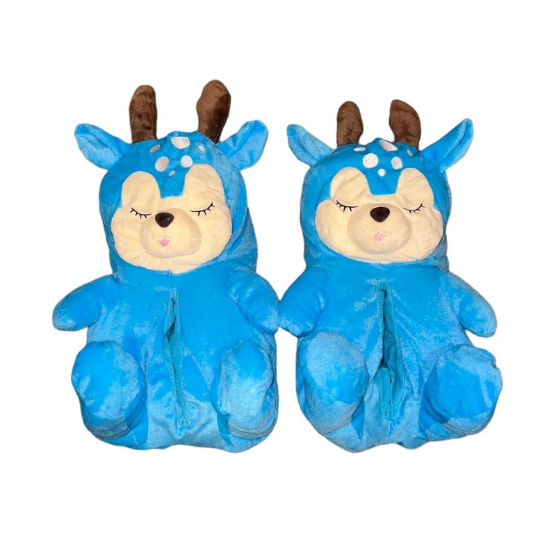 Photo 1 of MOMI BLUE DEER SLIPPERS , SIZE MEDIUM 