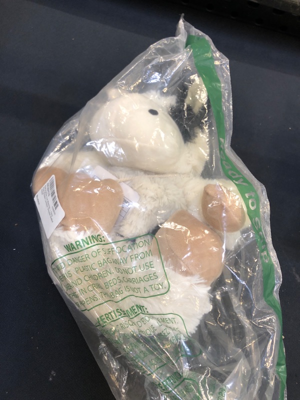 Photo 1 of Black & White Cow Warmies - Cozy Plush Heatable Lavender Scented Stuffed Animal
