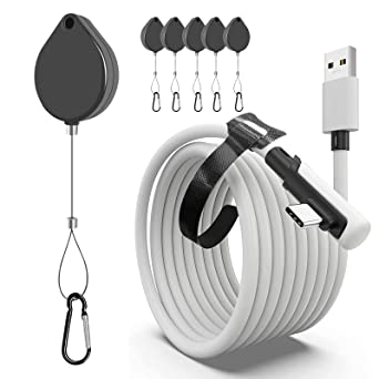 Photo 1 of 8VR Link Cable 16FT Compatible with Oculus Quest 2/1 and PC/Steam VR, High Speed Data Transfer & 3A Fast Charging, USB 3.2 Gen 1 to USB C Cable for VR Headset and Gaming PC