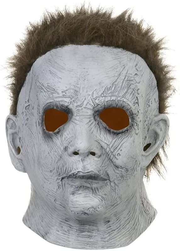Photo 1 of 2022 New Michael Myers Mask Halloween Horror Cosplay Costume Latex Prop Original 1978 Black Grey White