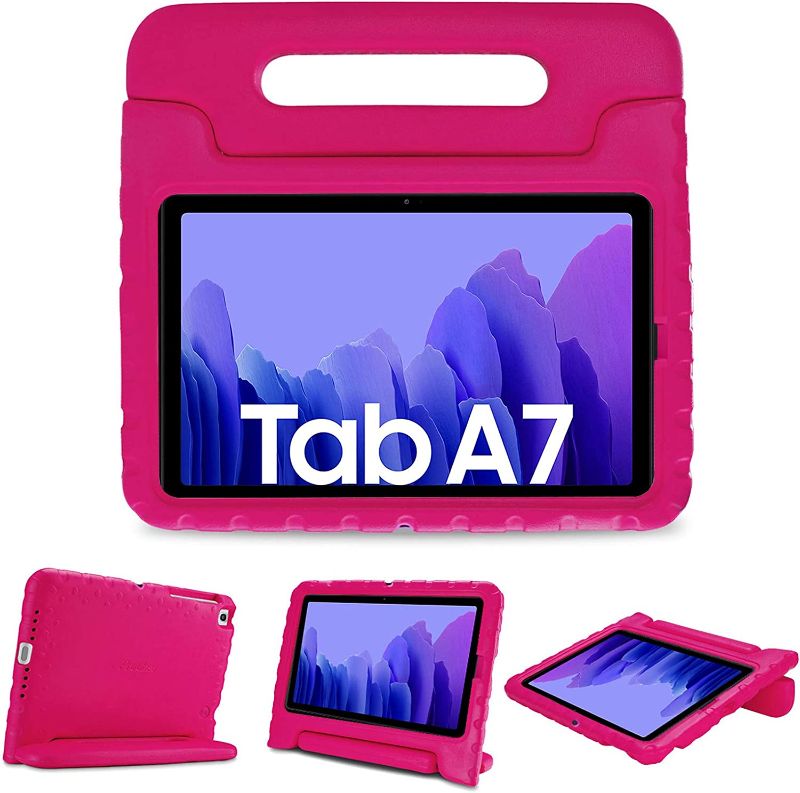 Photo 1 of ProCase Samsung Galaxy Tab A7 10.4 2020 Kids Case (T500 T503 T505 T507), Shock Proof Convertible Handle Stand Cover Lightweight Kids Friendly Protective Case for 10.4 inch Galaxy Tab A7 -Magenta
