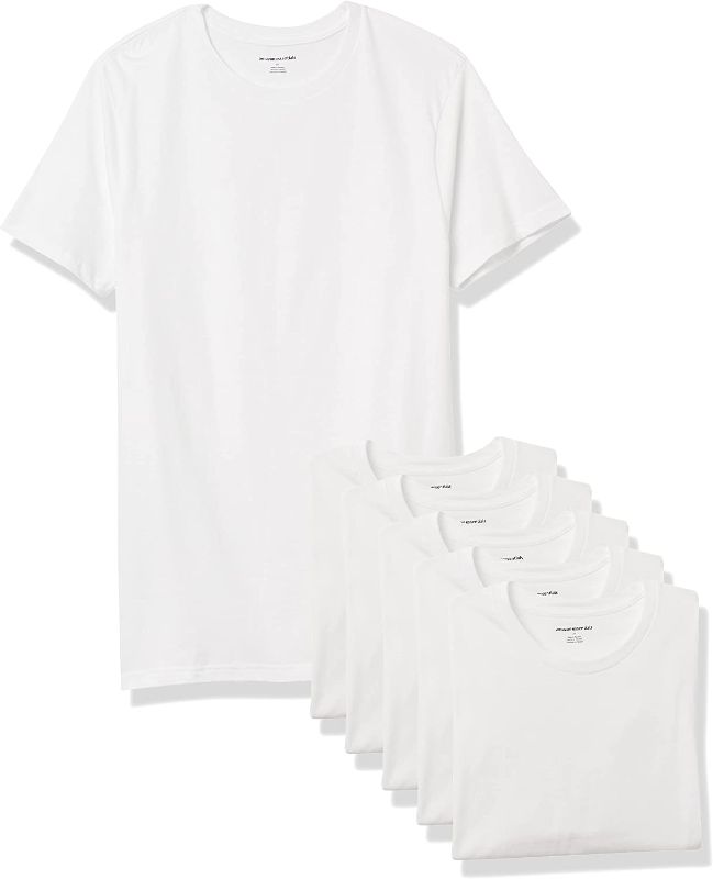 Photo 1 of Amazon Essentials Men's Crewneck T-Shirt, Pack of 6
SIZE L