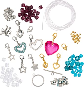 Photo 1 of Craftabelle – Sparkle and Charm Creation Kit – Bracelet Making Kit – 141pc Jewelry Set with Crystal Beads – DIY Jewelry Sets for Kids Aged 8 Years +
