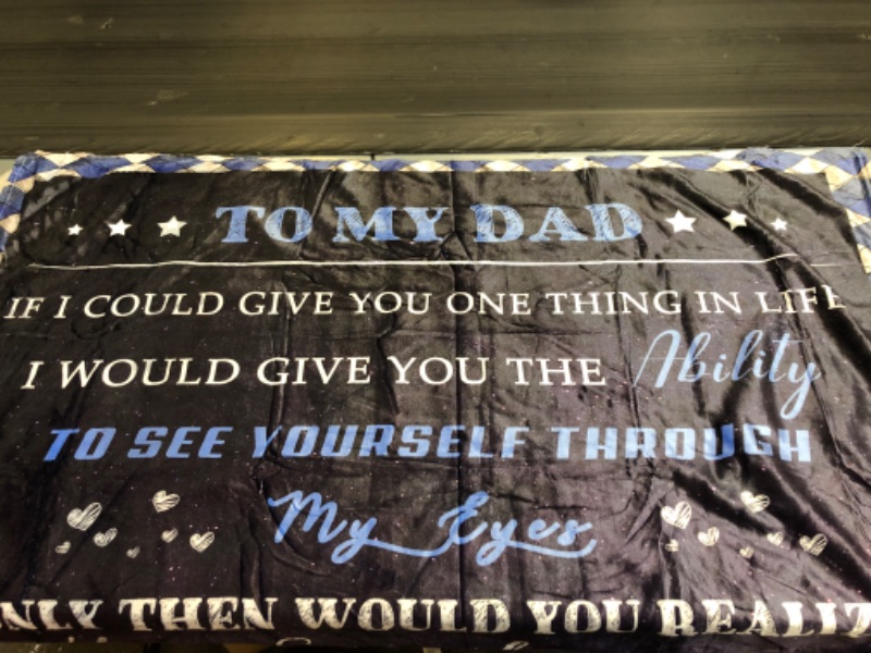 Photo 1 of 'TO MY DAD' SHERPA GIFT BLANKET