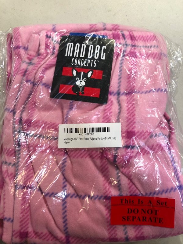 Photo 2 of Mad Dog Girl’s 3 Pack Soft Micro Fleece Fashion Sleepwear Lounge Pajama Pants Stretch Waist
girls M