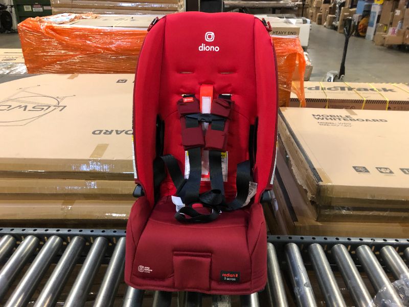 Photo 2 of Diono Radian 3R, 3-in-1 Convertible Car Seat, Rear Facing & Forward Facing, 10 Years 1 Car Seat, Slim Fit 3 Across, Red Cherry Radian 3R Fits 3 Across Red Cherry