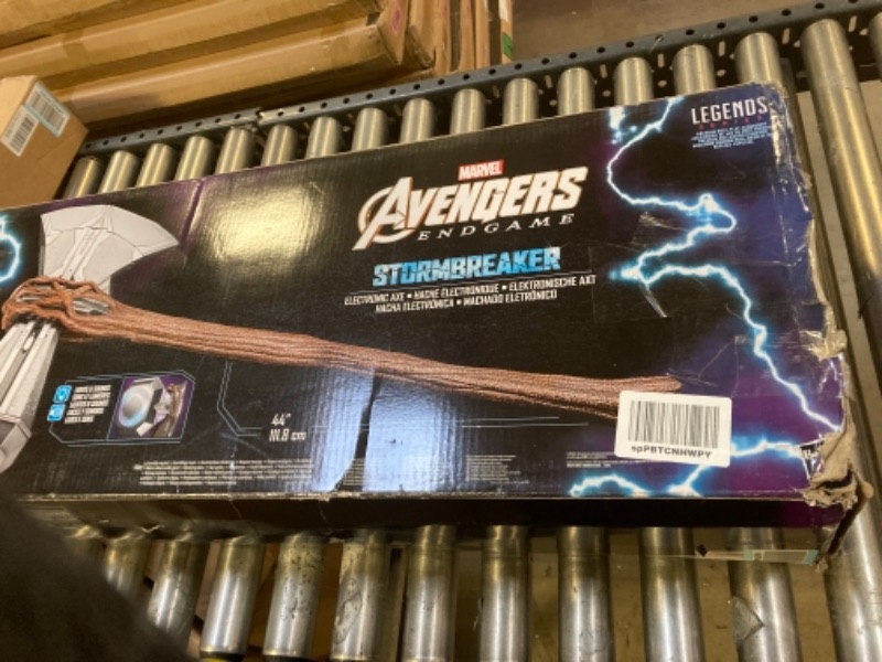 Photo 2 of Avengers Marvel Endgame Marvel Legends Stormbreaker Electronic Axe Thor Premium Roleplay Item with Sound FX, for Fans, Collectors, and Adults