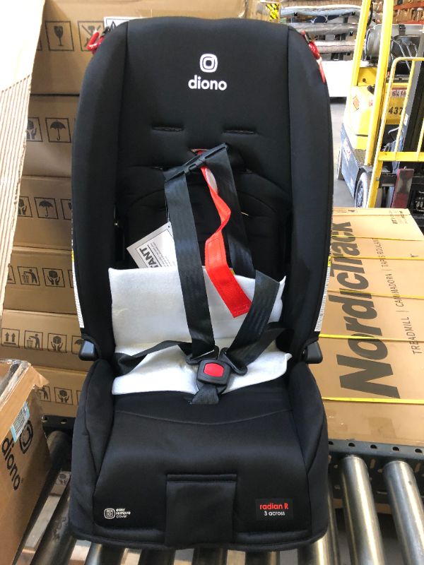 Photo 2 of Diono Radian 3R, 3-in-1 Convertible Car Seat, Rear Facing & Forward Facing, 10 Years 1 Car Seat, Slim Fit 3 Across, Jet Black Radian 3R Fits 3 Across Black Jet