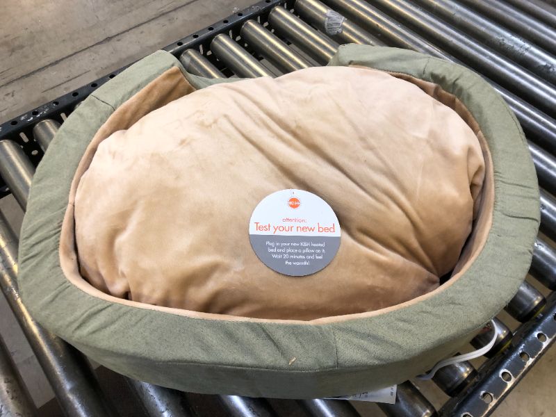 Photo 2 of  Heated Thermo-Snuggly Sleeper Indoor Pet Bed for Dogs, Multiple Sizes Medium (20" x 26") 