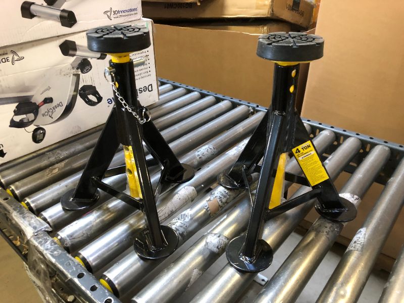 Photo 2 of BESTOOL Jack Stands 4 ton 8,000 lbs Capacity with Locking Support Pins Jack Stand, 1 Pair, Black A pair