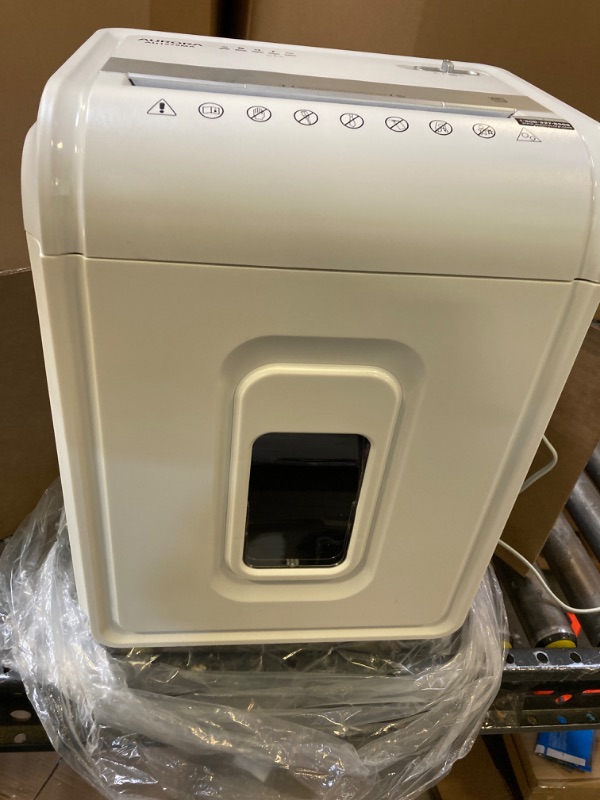 Photo 6 of Aurora AU1275MA Professional Grade 12-Sheet Micro-Cut Paper and CD/Credit Card Shredder/ 60 Minutes Continuous Run Time, White/Gray 12-Sheet Micro-cut/60-min Run Time Shredder