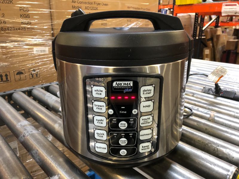 Photo 2 of Aroma Housewares ARC-5000SB Digital Rice, Food Steamer, Slow, Grain Cooker, Stainless Exterior/Nonstick Pot