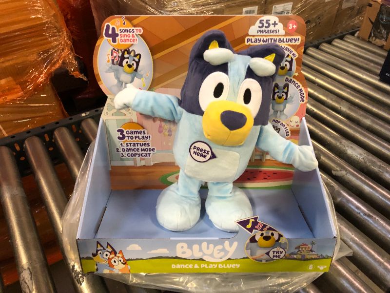 Photo 2 of Bluey Dance and Play 14" Animated Plush | Over 55 Phrases and Songs, Multicolor