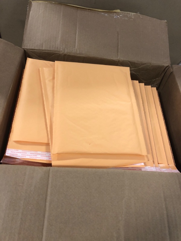 Photo 3 of Amazon Basics Kraft Bubble Mailer, 8.5" x 12" (Internal Size - 8.25" x 11"), 100-Pack 100 pack 8.5" x 12"