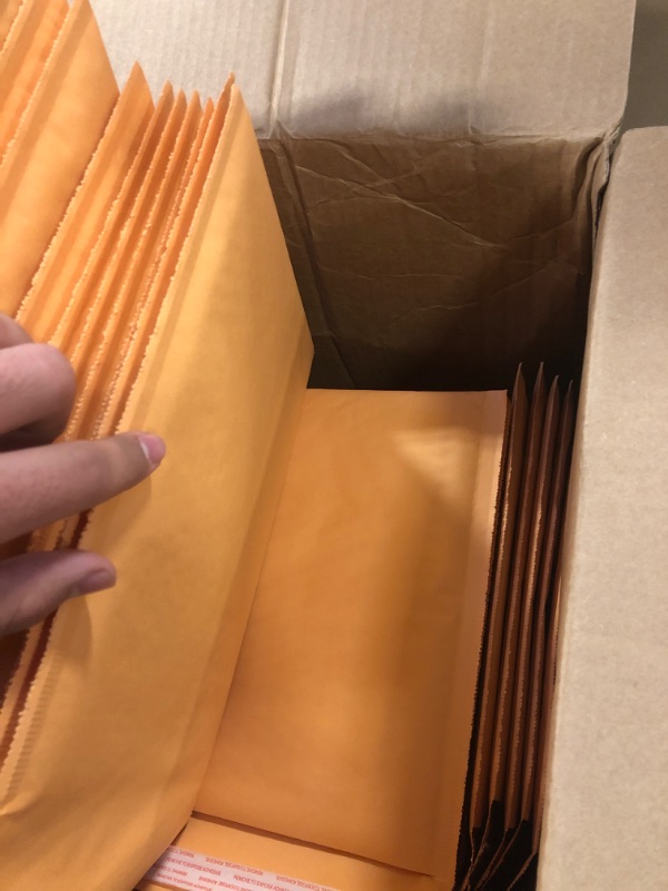 Photo 4 of Amazon Basics Kraft Bubble Mailer, 8.5" x 12" (Internal Size - 8.25" x 11"), 100-Pack 100 pack 8.5" x 12"