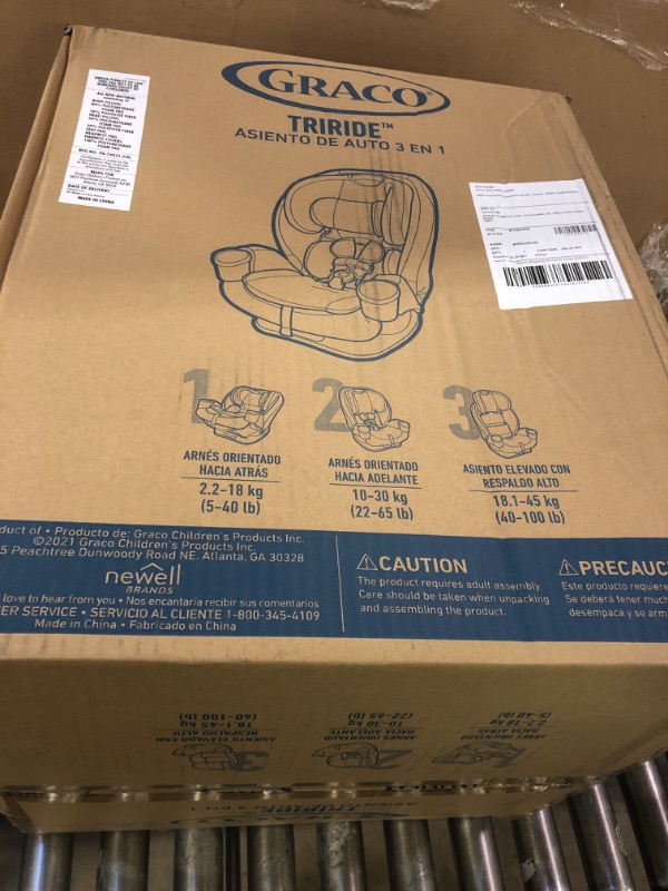 Photo 2 of Graco TriRide 3 in 1 Car Seat | 3 Modes of Use from Rear Facing to Highback Booster Car Seat, Cadence