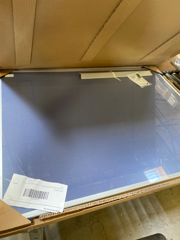 Photo 3 of Amazon Basics Magnetic Dry Erase White Board, 35 x 47-Inch Whiteboard - Silver Aluminum Frame 35" x 47" Magnetic, Aluminum Frame