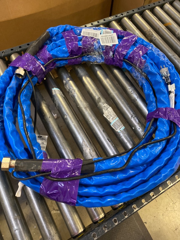 Photo 2 of Camco Heated Drinking Water Hose, - 20° F, 50-Foot, 5/8-Inch ID (22912-A) 50' Cold Weather (Freeze Protection to - 20?F) Frustration-Free Packaging