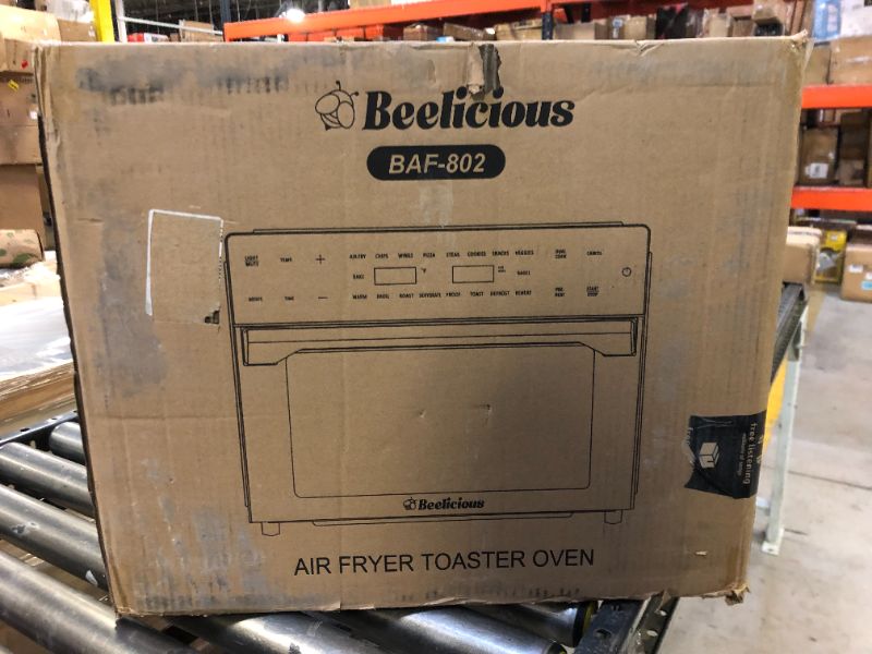 Photo 1 of Beelicious 32QT Extra Large Air Fryer, 19-In-1 Air Fryer Toaster Oven Combo with Rotisserie and Dehydrator, Digital Convection Oven Countertop Airfryer Fit 13" Pizza, 6 Accessories, 1800w, Black