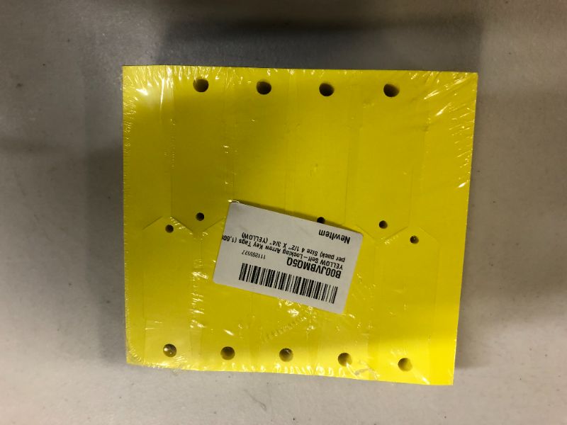 Photo 2 of YELLOW Self-Locking Arrow Key Tags (1,000 per pack) Size 4 1/2" X 3/4" (YELLOW)