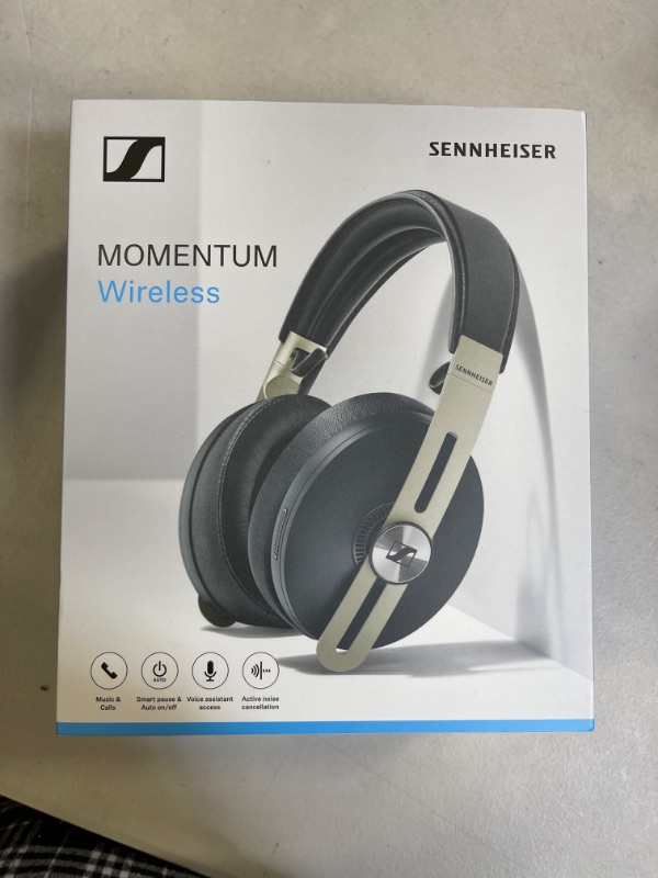 Photo 2 of SENNHEISER Momentum 3 Wireless Noise Cancelling Headphones with Alexa, Auto On/Off, Smart Pause Functionality and Smart Control App, Black