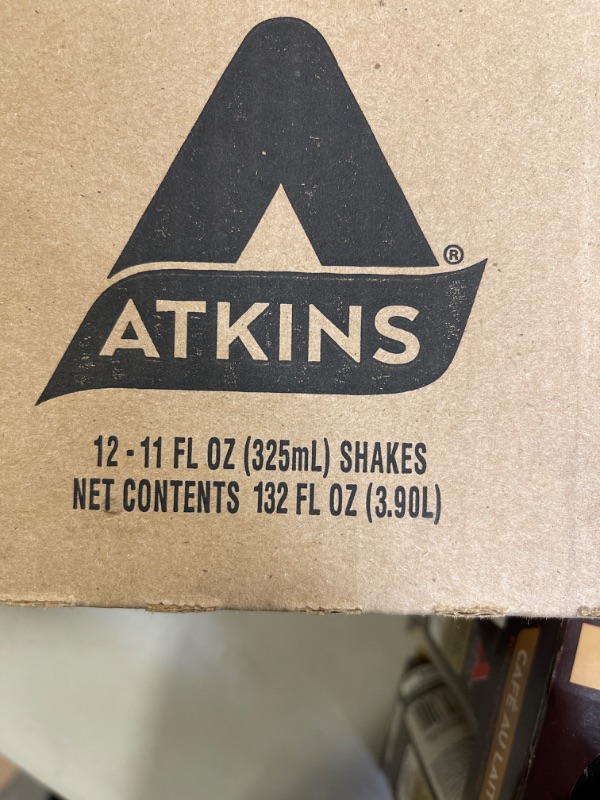 Photo 3 of Atkins Atkins Iced Coffee Cafe Au Lait Protein Shake. Café Au Lait 12 PACK
EXP 8/17/23