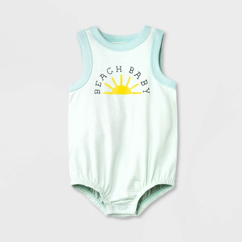 Photo 1 of Baby Beach Baby Romper - Cat & Jack™ Mint Green
SIZE 3-6 M