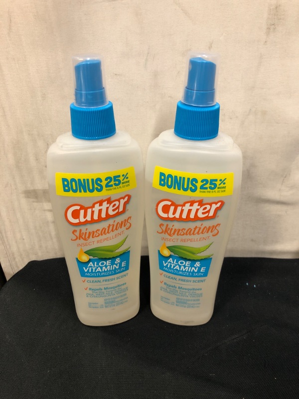 Photo 2 of 7.5 fl oz Skinsations Insect Repellent Pump Spray - Cutter 2 PACK 