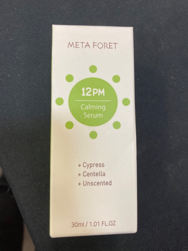 Photo 2 of [UNSCENTED] METAFORET 12PM Cypress Calming Facial Serum 30ml(1.01oz) - Korean Face Serum, Centella Asiatica, Recovery Soothing, Vegan Friendly