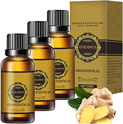 Photo 1 of (3PCS 90ML)Belly Drainage Ginger Oil,Lymphatic Drainage Ginger Oil,Herbal Massage Oil,Natural Drainage Ginger Oil Essential Relax Massage Liquid